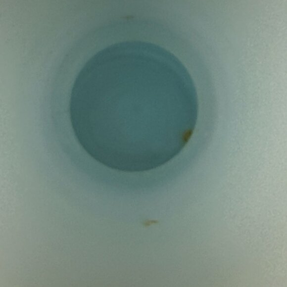 Vintage Blue Opaline Glass Bud Vase Made in Italy 9.5 Inch - Picture 6 of 9